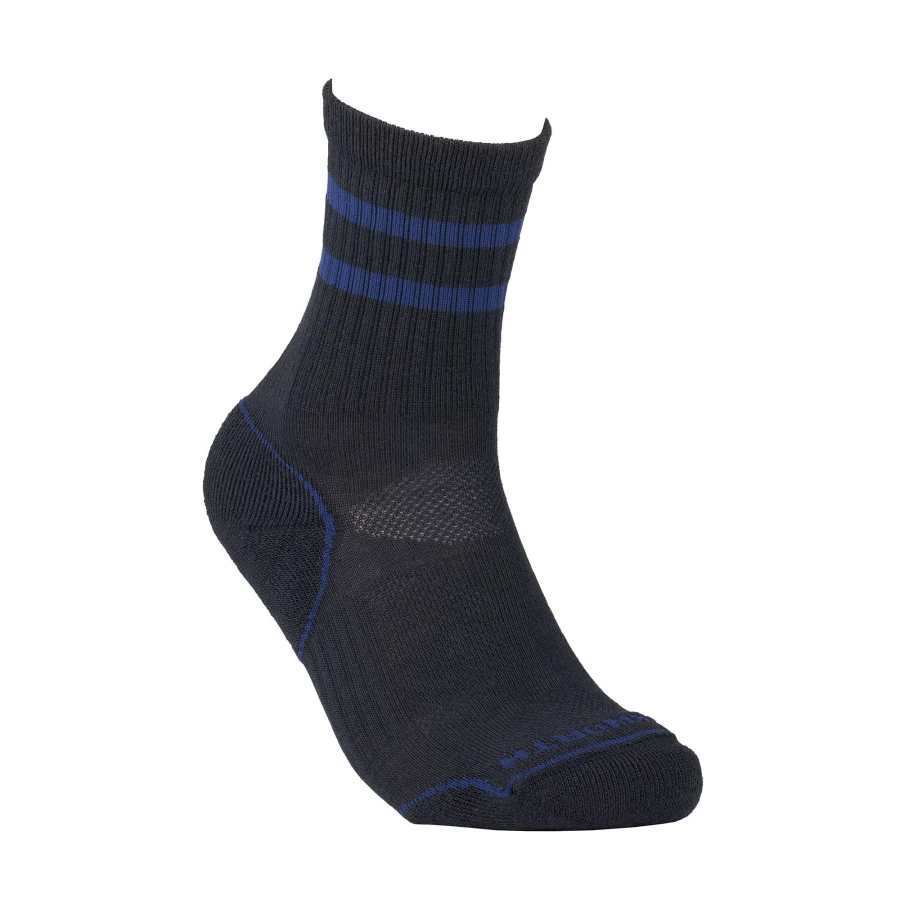 DUCKWORTH Lightweight Mid Crew Socks - Black, Comfortable Hiking & Everyday Wear