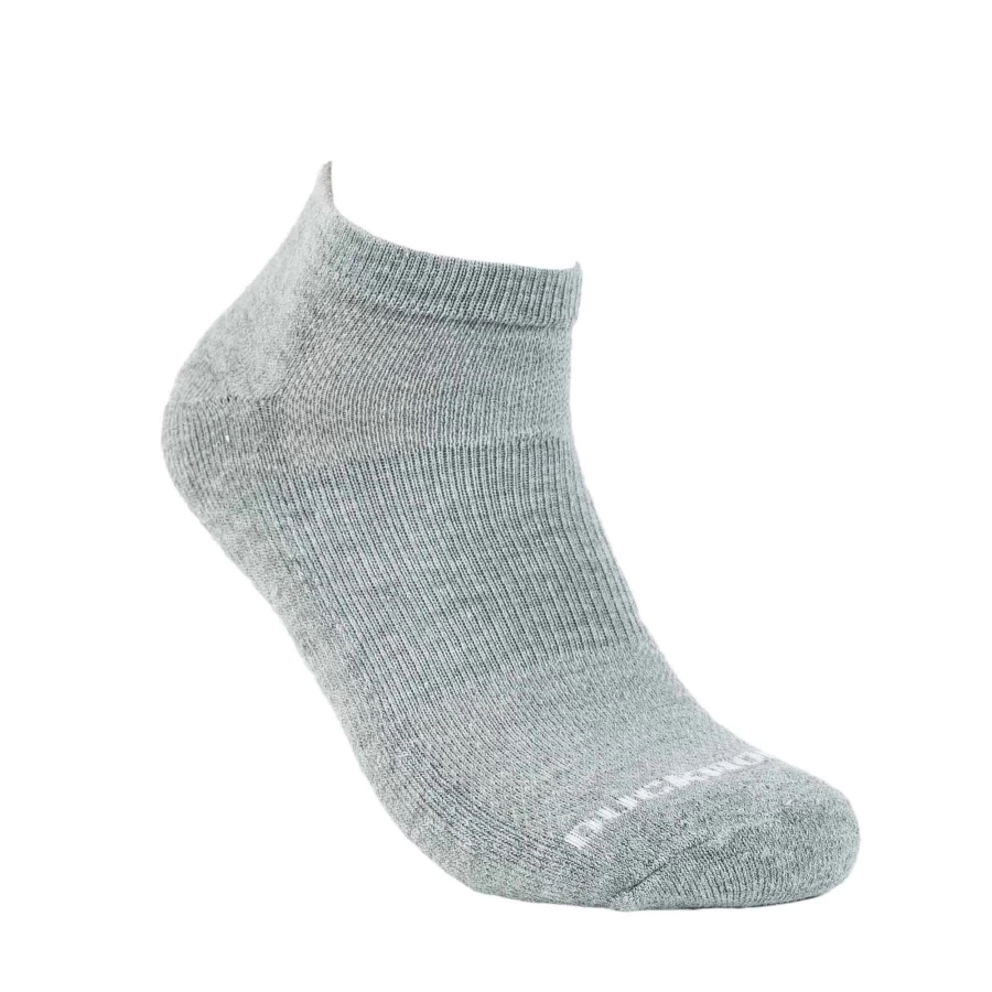 DUCKWORTH Men's Merino Wool Ankle Socks in Standard Gray - Breathable & Comfortable Hiking Socks