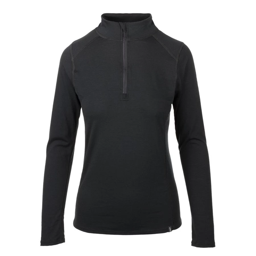 DUCKWORTH Women's Maverick 1/4 Zip Pullover Lightweight Merino Wool Top
