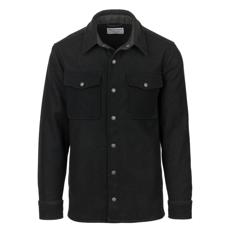 DUCKWORTH Men's Snowcrest Shirt Jacket - Water-Resistant Outdoor Flannel Shirt for Men