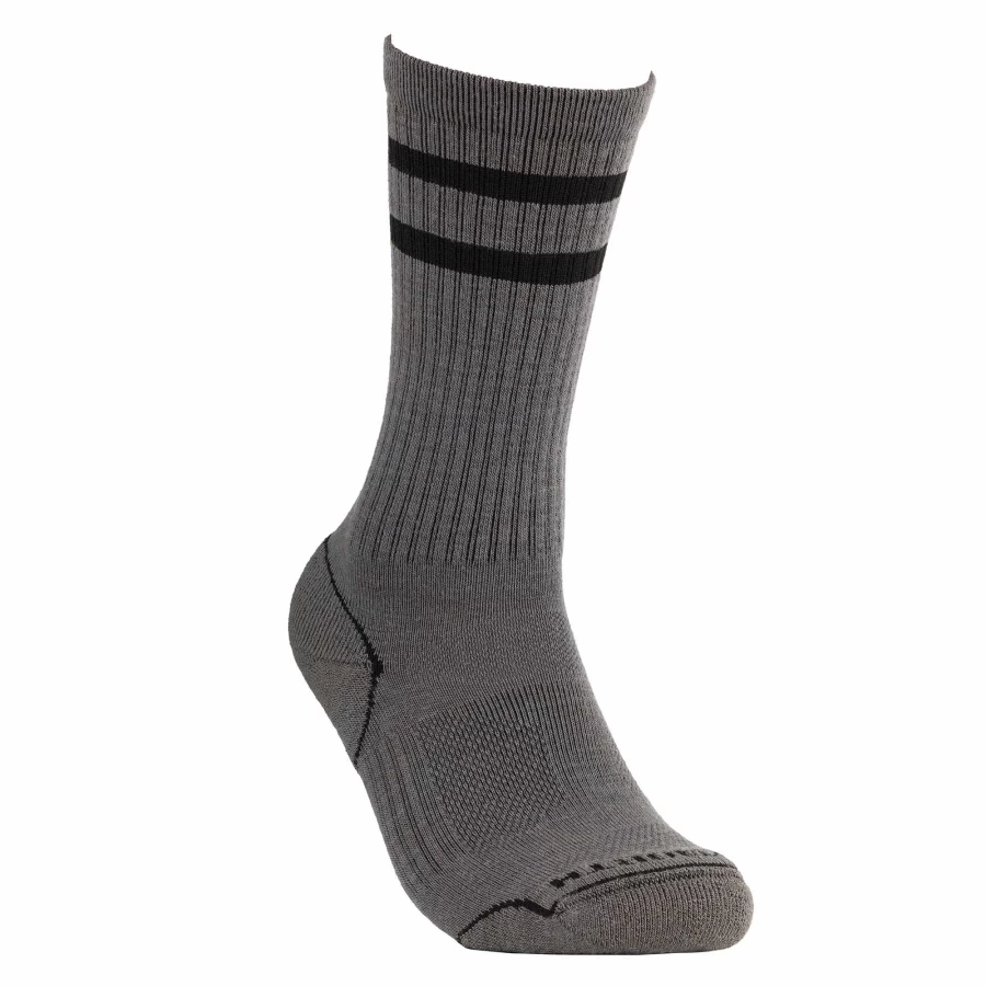 DUCKWORTH Lightweight Crew Socks - Breathable & Durable Hiking Socks for Men & Women
