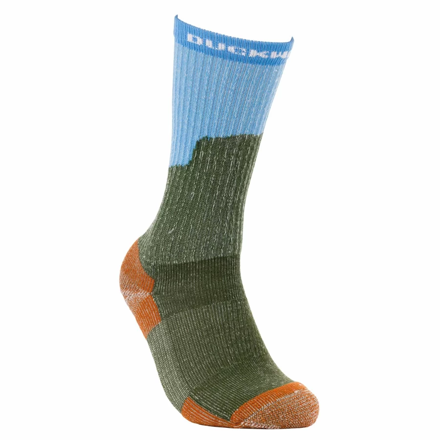 DUCKWORTH Midweight Black Butte Crew Socks for Men & Women - Hiking & Outdoor Performance Socks