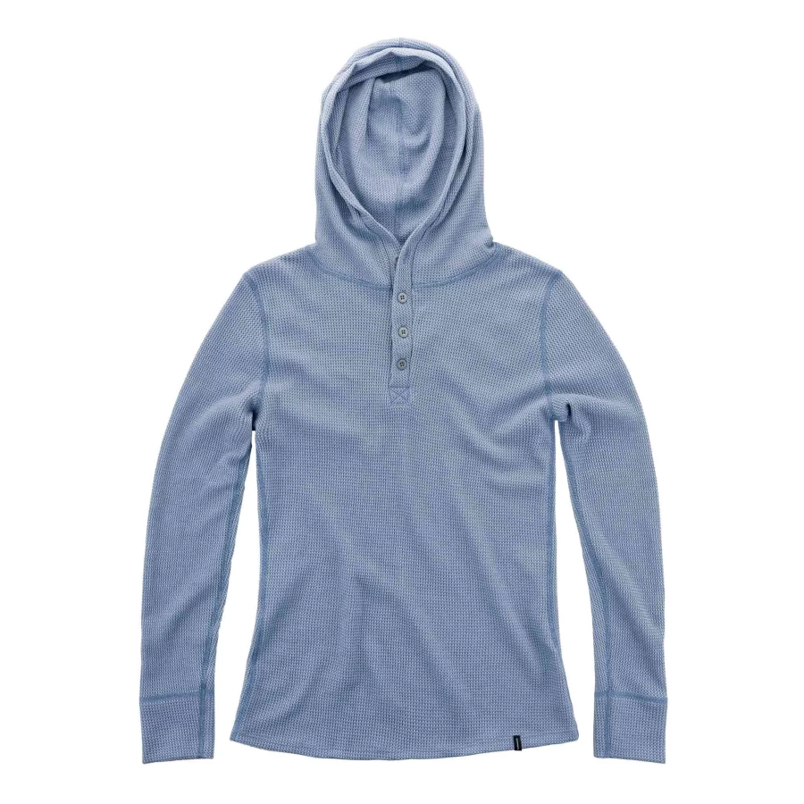 DUCKWORTH Women's Polaris Hooded Henley Shirt - Lightweight Pullover with Hood for Outdoor Activities