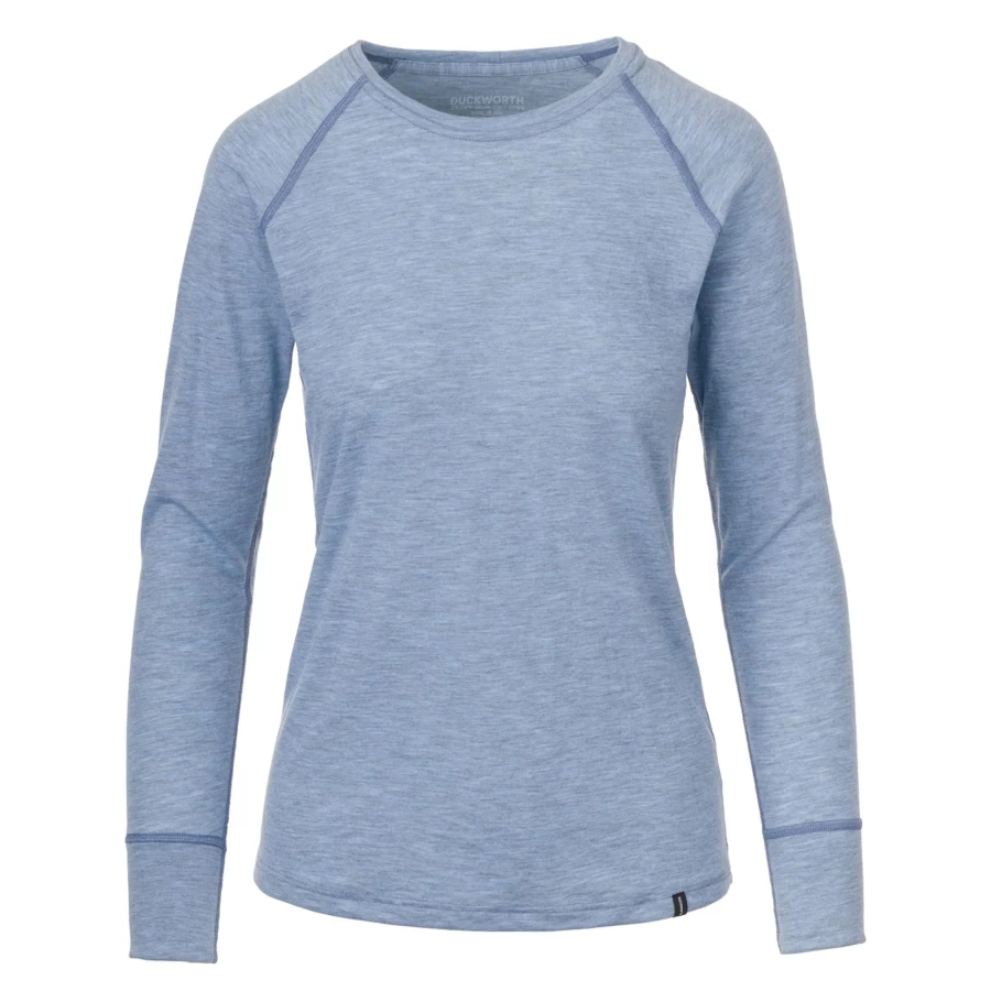 DUCKWORTH Women's Vapor Long Sleeve Crew Shirt - Moisture-Wicking & Breathable Hiking Top