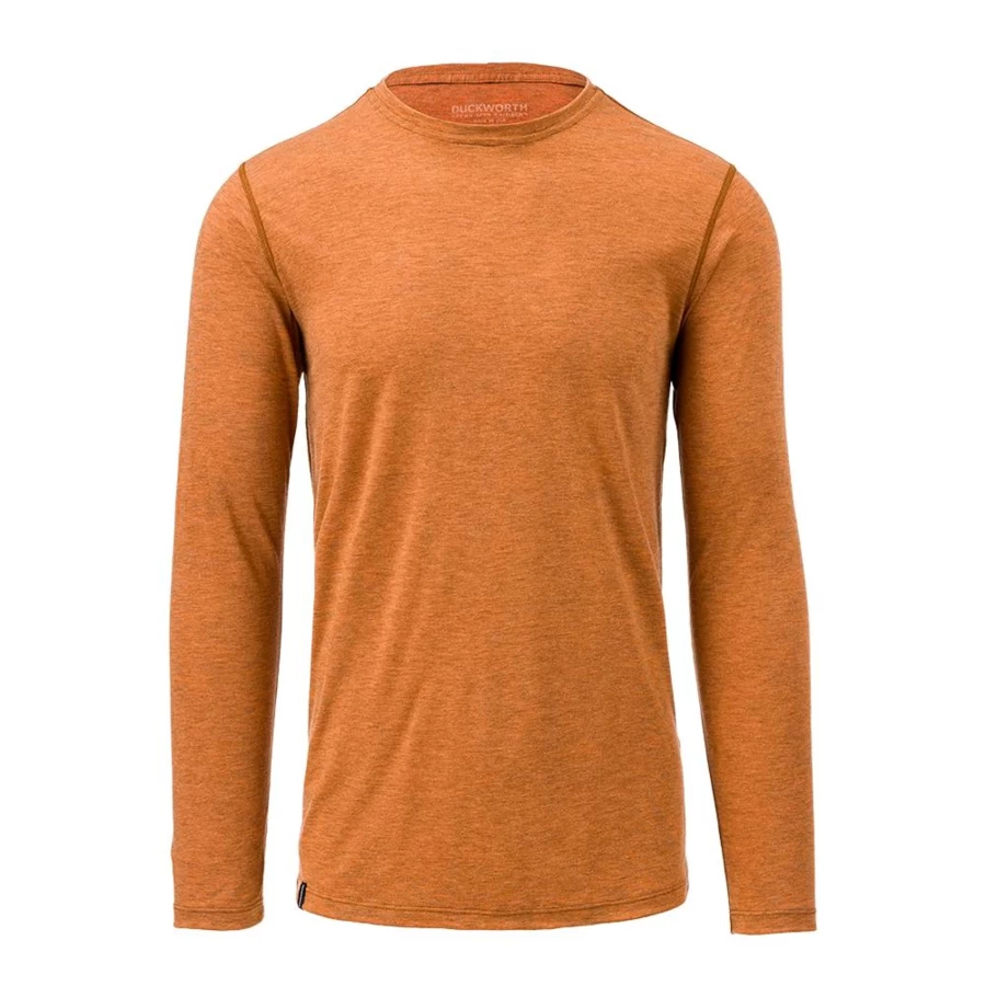 DUCKWORTH Men's Vapor Long Sleeve Crew - Moisture-Wicking, Odor-Resistant, Lightweight Hiking & Outdoor Shirt