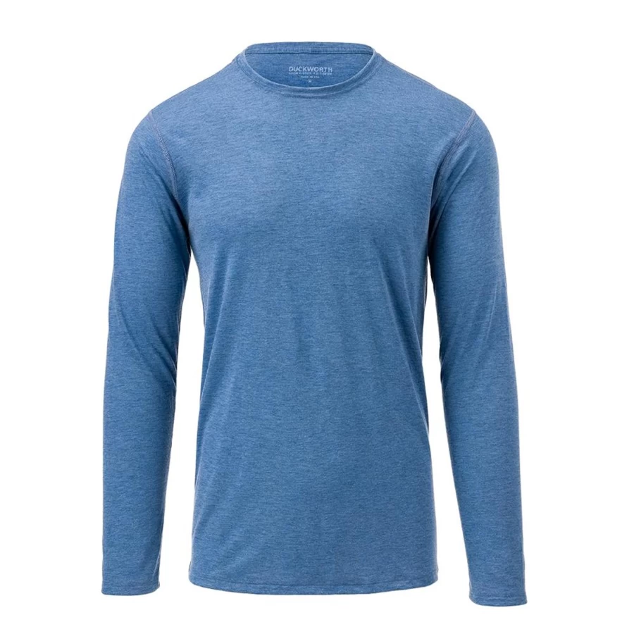 DUCKWORTH Men's Vapor Long Sleeve Crew - Moisture-Wicking, Odor-Resistant, Lightweight Hiking & Outdoor Shirt