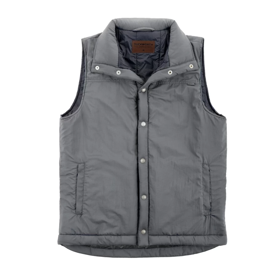 DUCKWORTH Men's Woolcloud Vest - Premium Wool Blend Lightweight Insulated Outdoor Vest