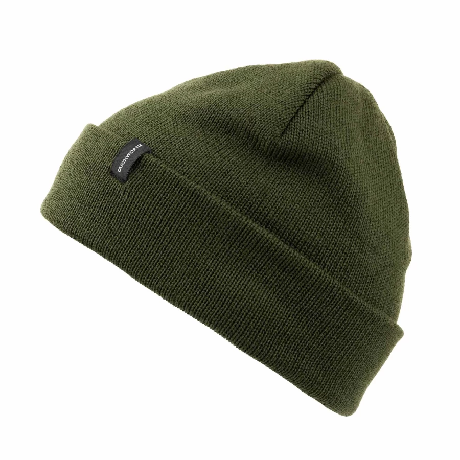 DUCKWORTH Merino Wool Knit Rigger Hat for Men & Women - Warm Winter Beanie