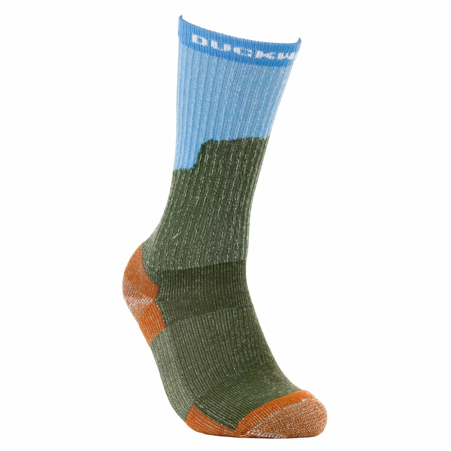 DUCKWORTH Midweight Black Butte Hiking Crew Socks for Men & Women