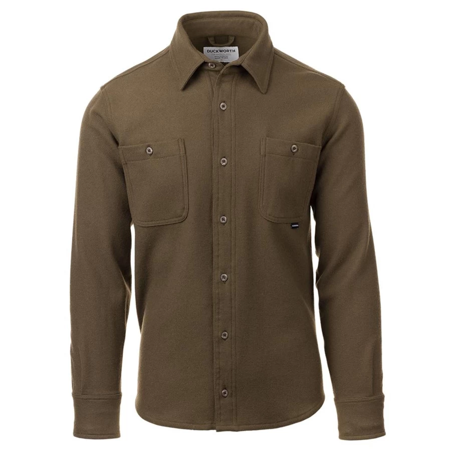 DUCKWORTH Men's Sawtooth Flannel Shirt - Classic Plaid Button-Up for Men