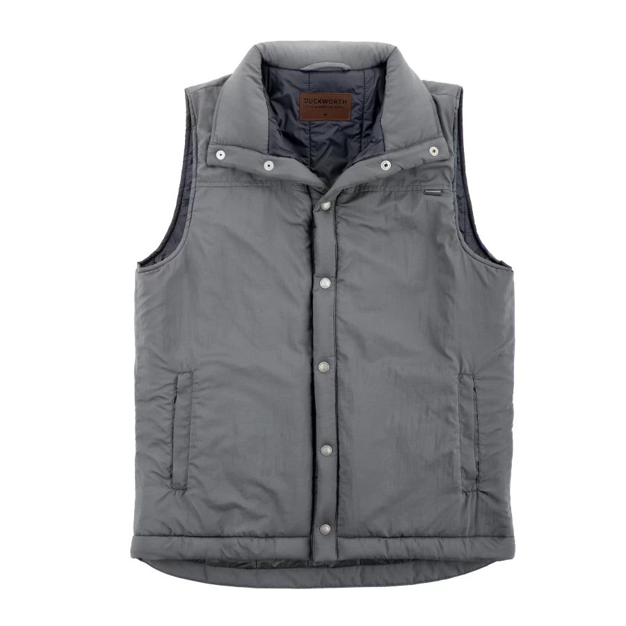 DUCKWORTH Men's Woolcloud Vest - Premium Wool Blend Lightweight Insulated Outdoor Vest for Men