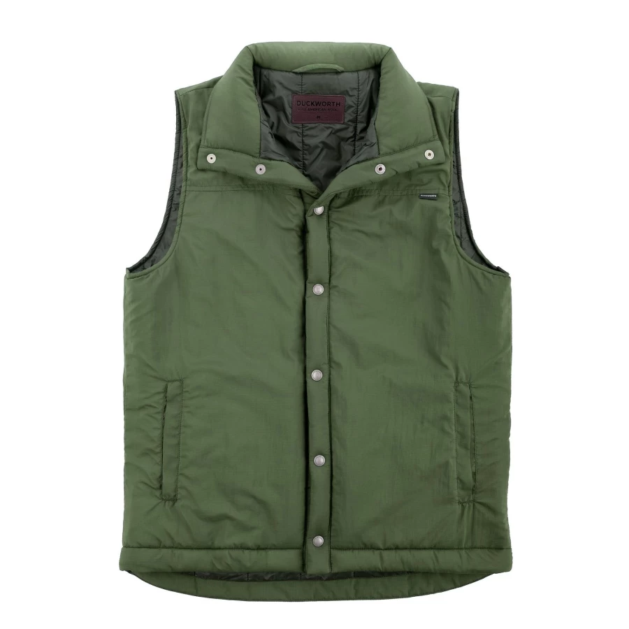 DUCKWORTH Men's Woolcloud Vest - Premium Wool Blend Lightweight Insulated Outdoor Vest for Men